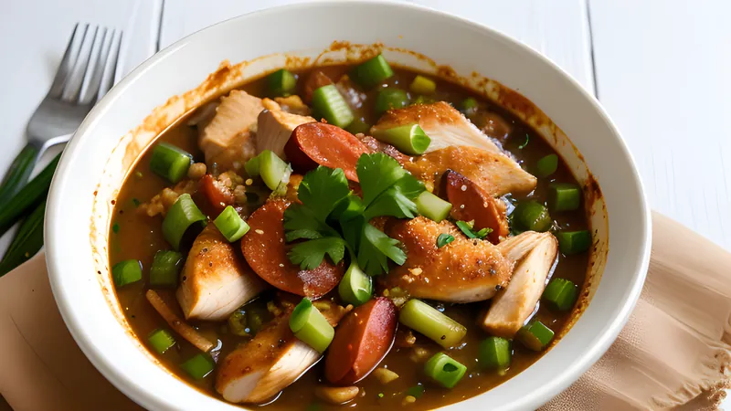 Louisiana Chicken and Andouille Gumbo