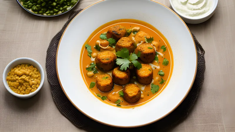 Malai Kofta in a Cashew-Tomato Gravy