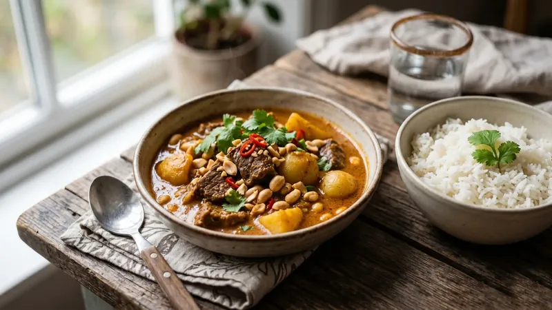 Massaman Beef Curry with Peanuts and Potato