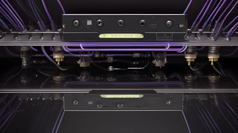 An invented smart hub form with radiating connection lines linking to smaller sensor and plug shapes