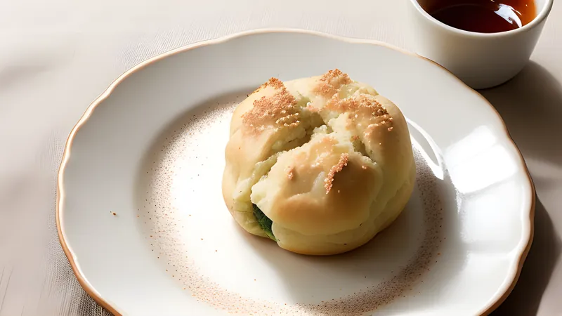 Golden melonpan buns with a crackled biscuit crust cooling on a wire rack