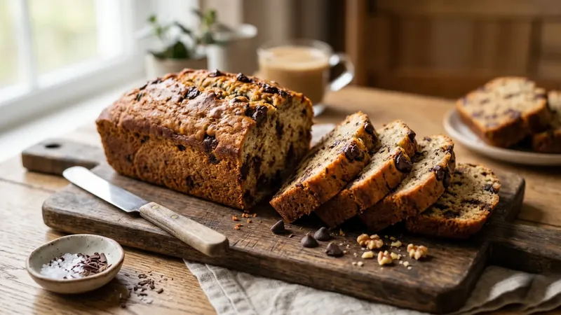 Miso and Dark Chocolate Banana Bread