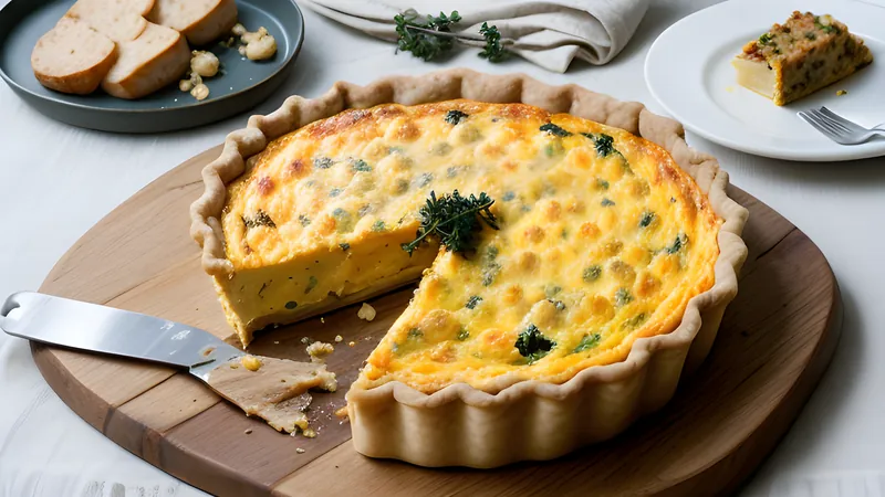 Mushroom and Gruyère Quiche with Thyme Pastry