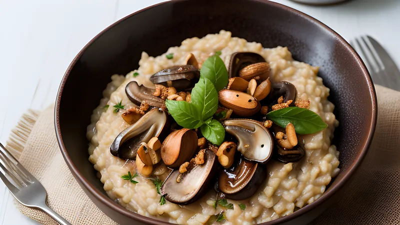 Mushroom and Taleggio Risotto