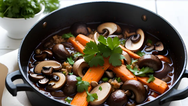 Mushroom Bourguignon (the One That Makes Vegetarians Smug)