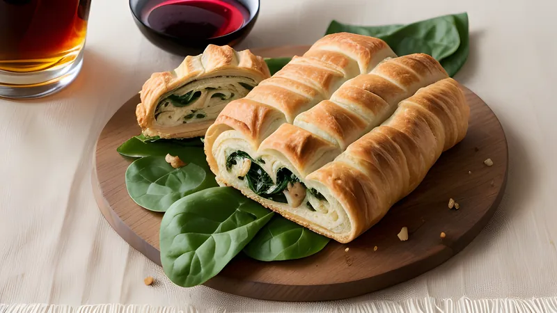 Mushroom Wellington with Chestnut and Spinach