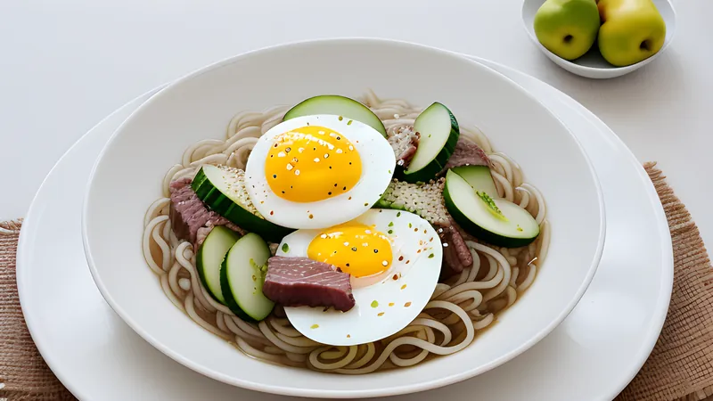 Naengmyeon: Cold Buckwheat Noodles in Chilled Broth
