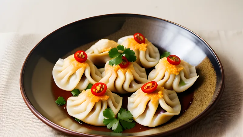 Nepali Chicken Momos with Tomato Achar