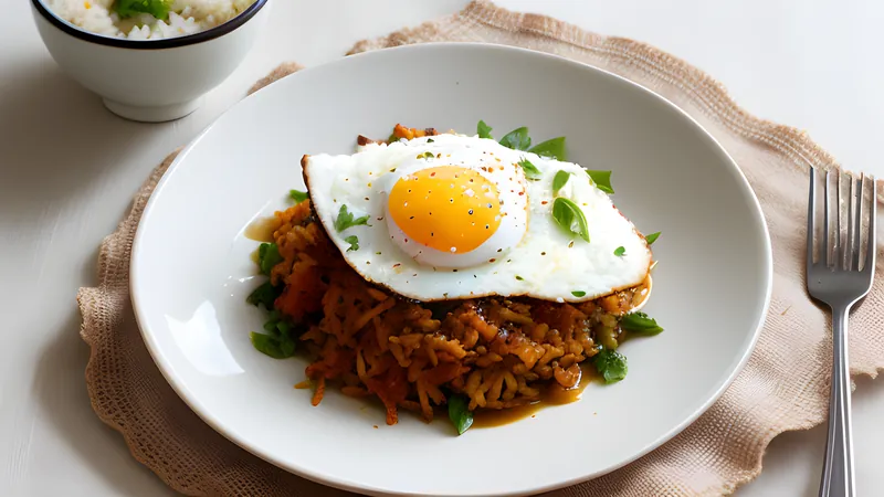Pad Krapow with a Crispy Fried Egg