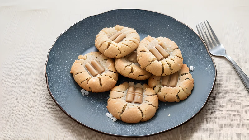 Peanut Butter Cookies with Flaky Salt
