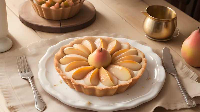 Pear Frangipane Tart with Cardamom