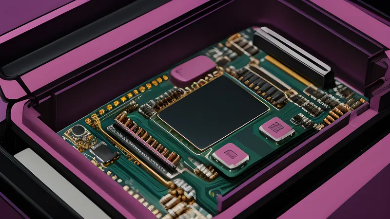 An invented phone slab encased in a ribbed rubberised bumper, a cutaway showing internal air-gap cushioning