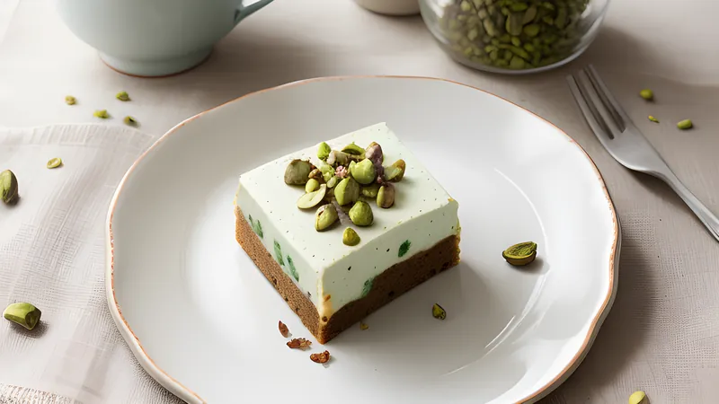 Pistachio and Rosewater Semifreddo
