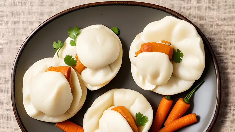 Pork Belly Bao Buns with Pickled Daikon