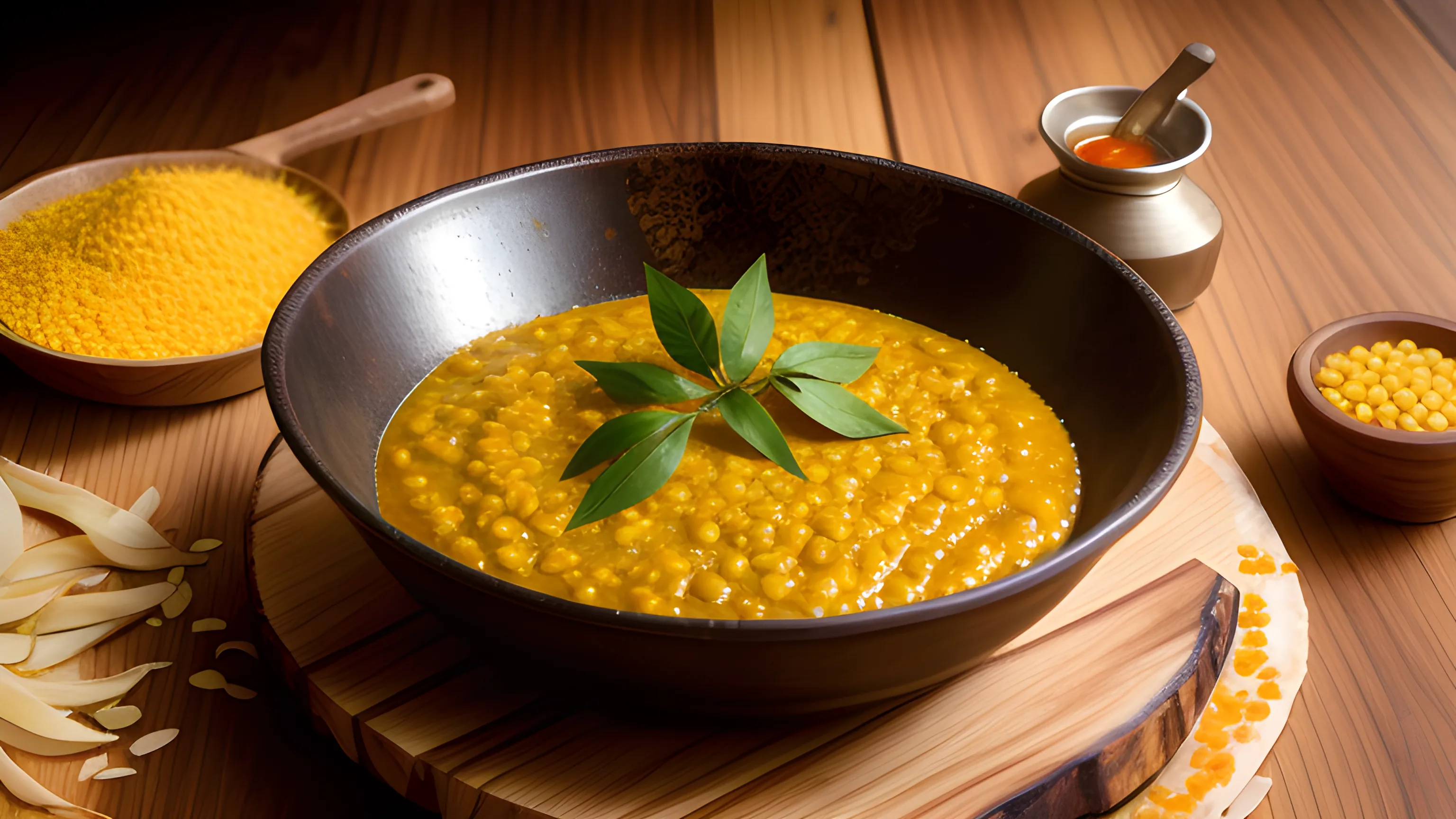 Featured image for Red Lentil and Coconut Dal with Crispy Curry Leaves