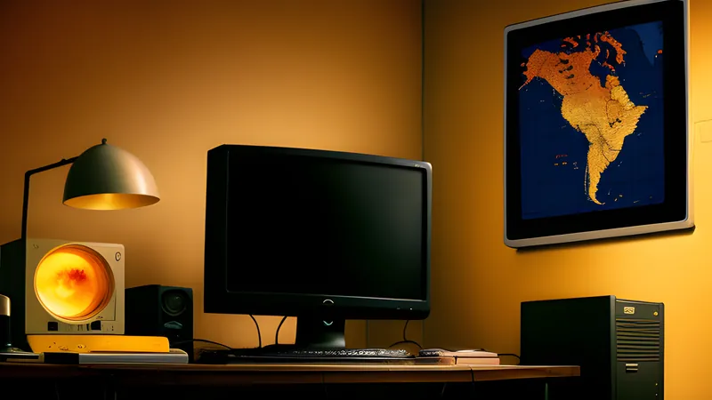 A rocketeer soaring over a wartime map beside a stack of intelligence files