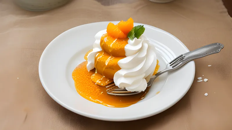 Rum Baba Soaked in Syrup