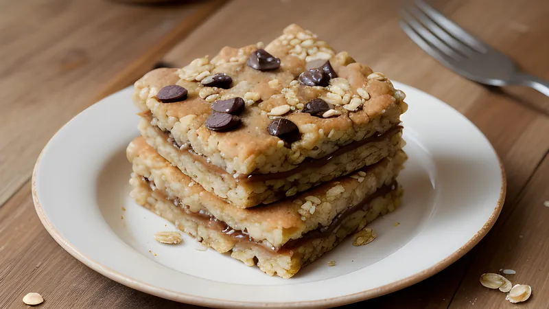 Rye and Honey Oat Flapjacks