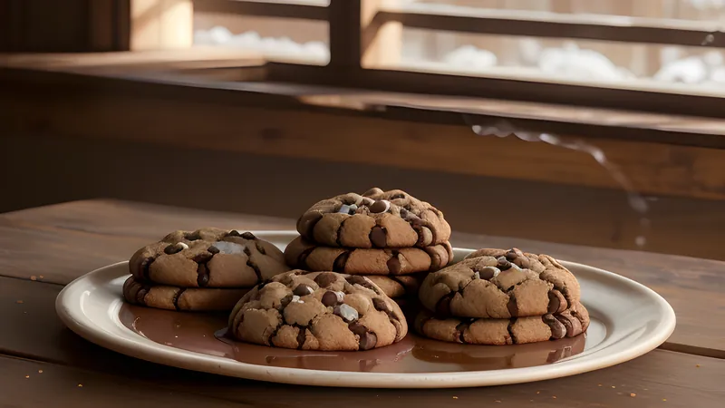 Rye Chocolate Chip Cookies with Smoked Salt