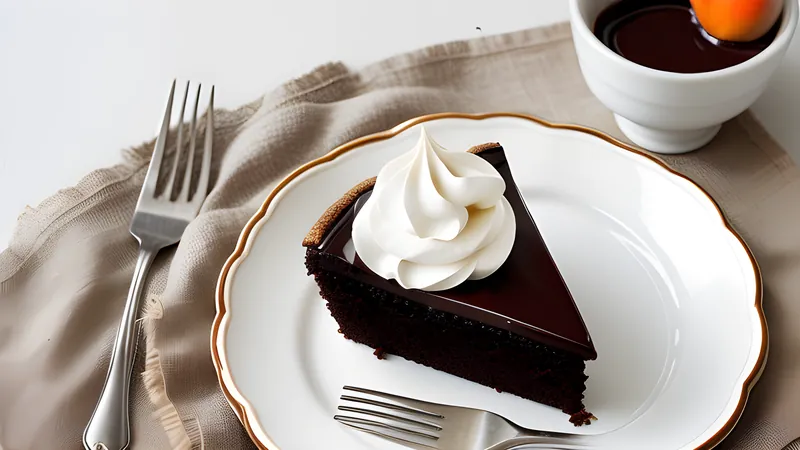 Sachertorte with Apricot and Dark Chocolate Glaze