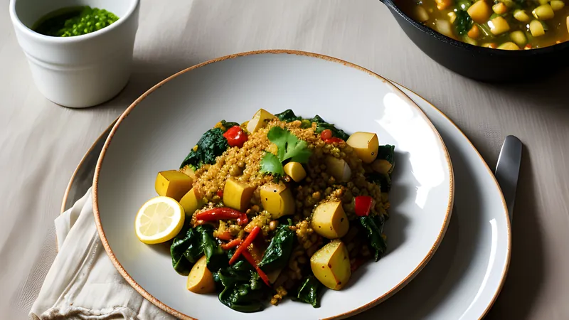 Sag Aloo with Mustard Seed