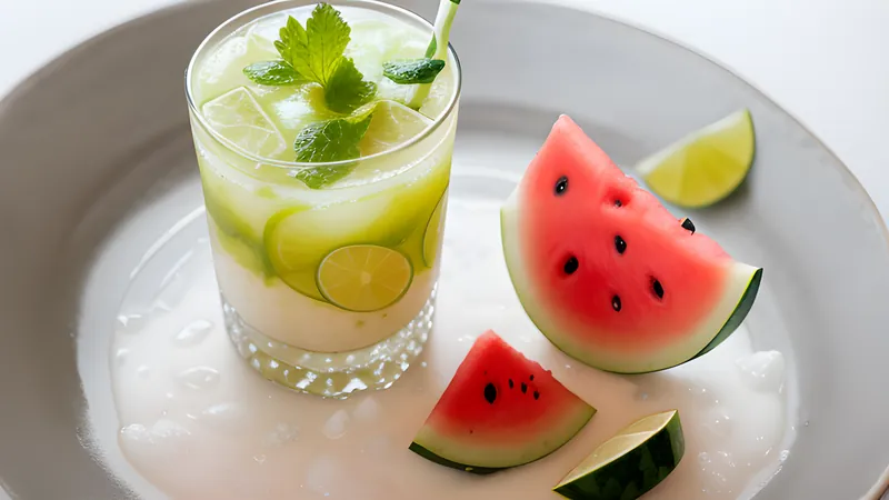 Salted Watermelon Agua Fresca with Lime