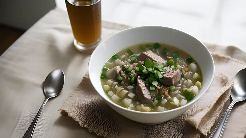 Scotch Broth with Barley and Lamb