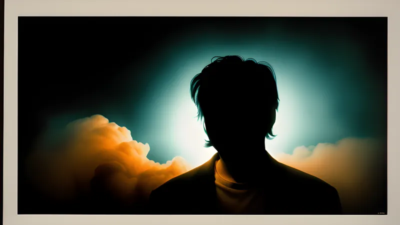 A photograph developing in a tray, a pale shape resolving over a shoulder