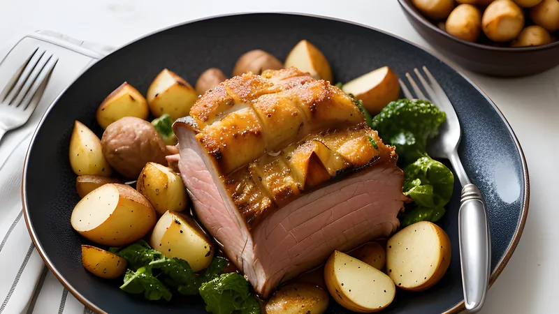 Slow-Roast Pork Shoulder with Apple Sauce