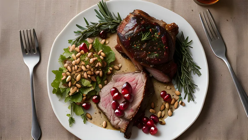 Slow-Roasted Lamb Shoulder with Pomegranate and Sumac