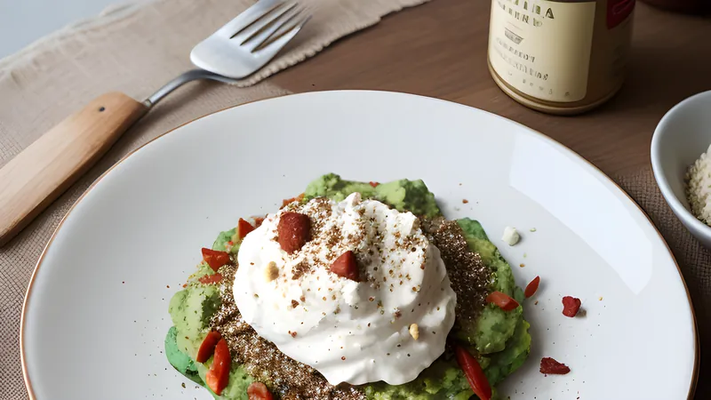 Smashed Avocado with Dukkah, Feta and Chilli Flakes on Sourdough