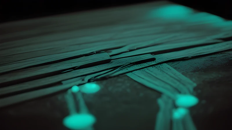 A git commit graph where certain lines are sealed in glowing wax
