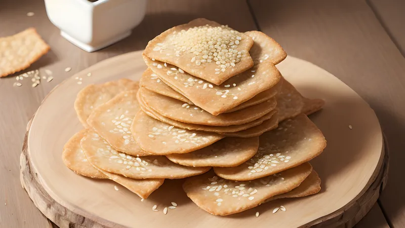 Sourdough Discard Crackers with Sesame and Nigella Seeds