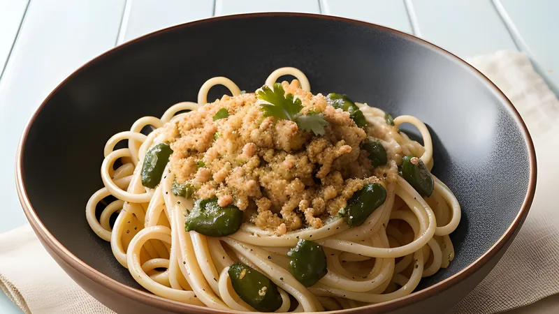 Spaghetti Aglio e Olio with Toasted Breadcrumbs