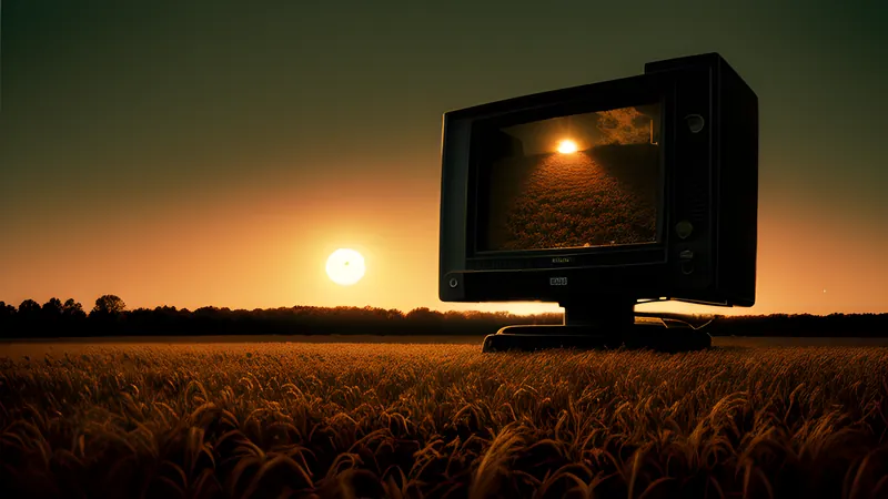 A small tilled field glowing gold under a slow setting countryside sun