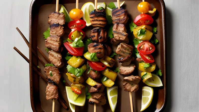 Suya with a Peanut-Spice Crust