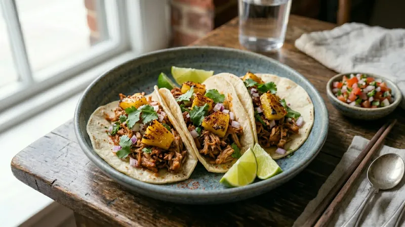 Tacos al Pastor with Pineapple and Achiote