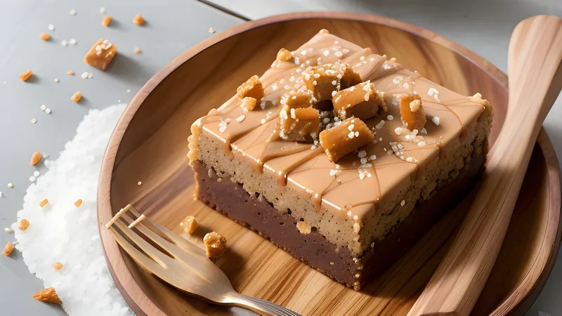 Tahini and Halva Blondies with Sesame Brittle