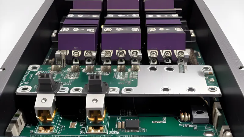 An invented dock body cutaway revealing a row of glowing port connectors and internal wiring traces