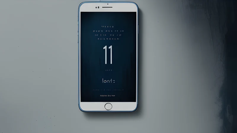 A phone lock screen showing an ominous countdown of tally marks, tinted cold blue, in an empty bedroom