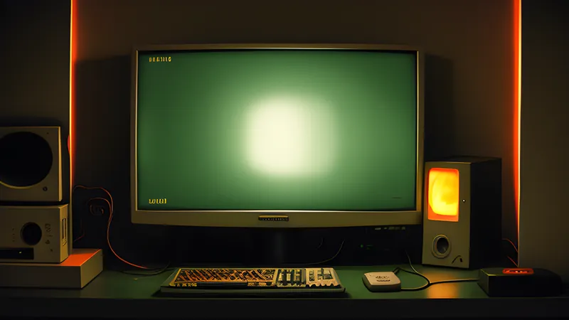 A small grey screen glowing pale green inside a cupped hand in the dark