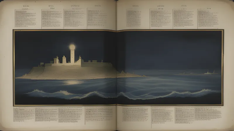 An aged parchment world chart showing a strange coastline, with brass dividers resting on it in candlelight