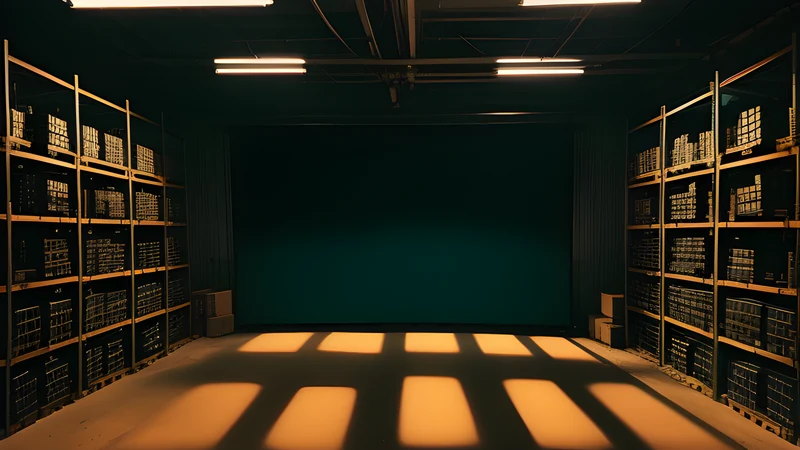 A cinema marquee reading the same title twice, teal and amber, projector light cutting through smoke