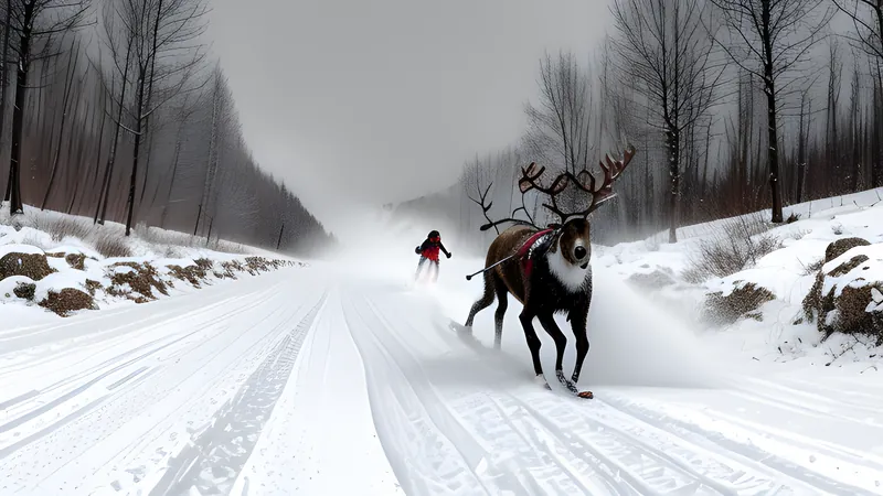 The Sámi Reindeer Race: Skiing Behind a Bolting Reindeer