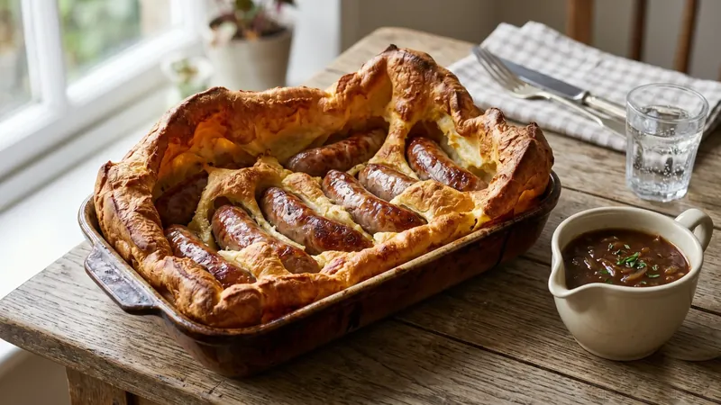 Toad in the Hole with Onion Gravy