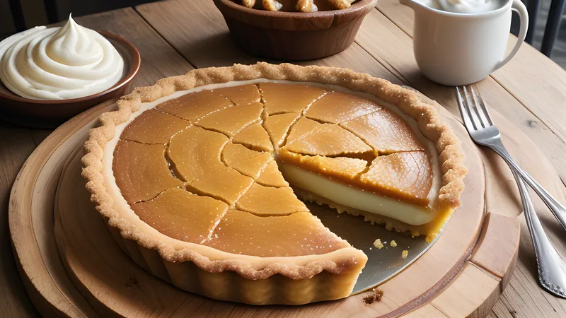 Treacle Tart with Ginger Breadcrumb