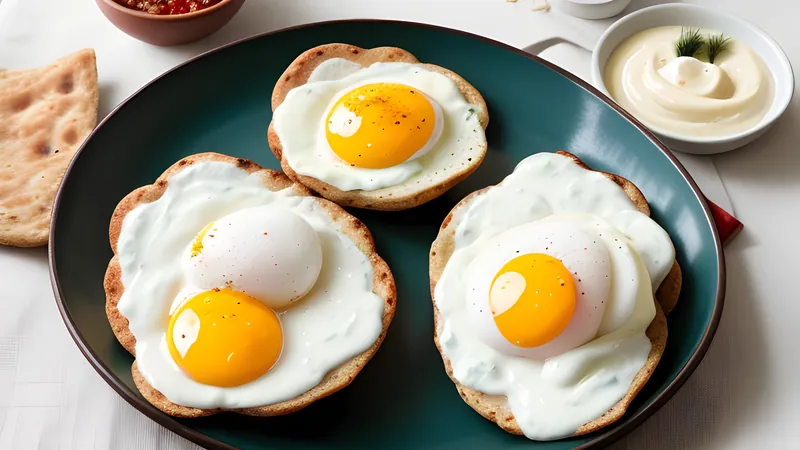 Turkish Eggs (Çılbır) with Chilli Butter and Yoghurt