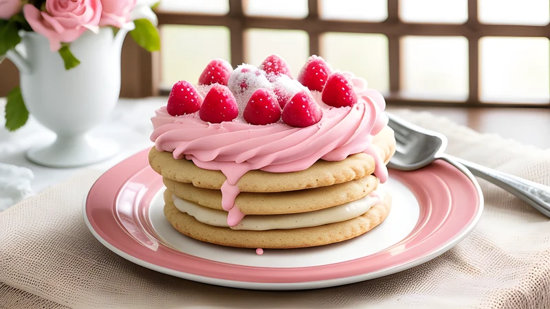 Viennese Whirls with Raspberry and Buttercream