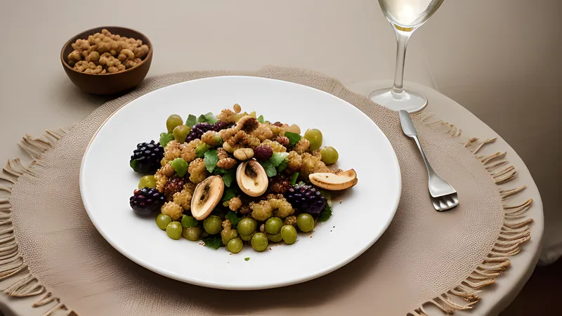 Waldorf with Toasted Walnuts and Grapes